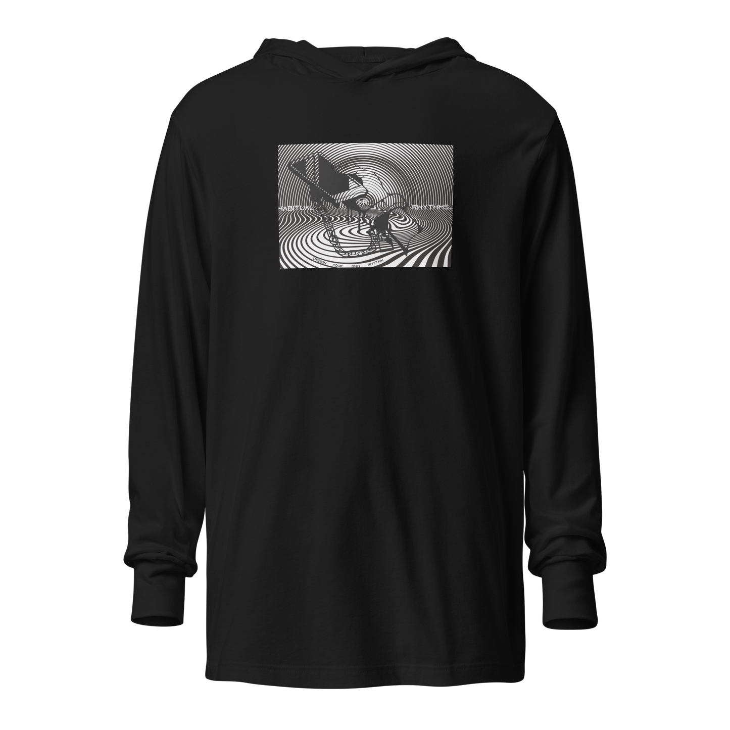 CELL BOUND - HOODED LS TEE