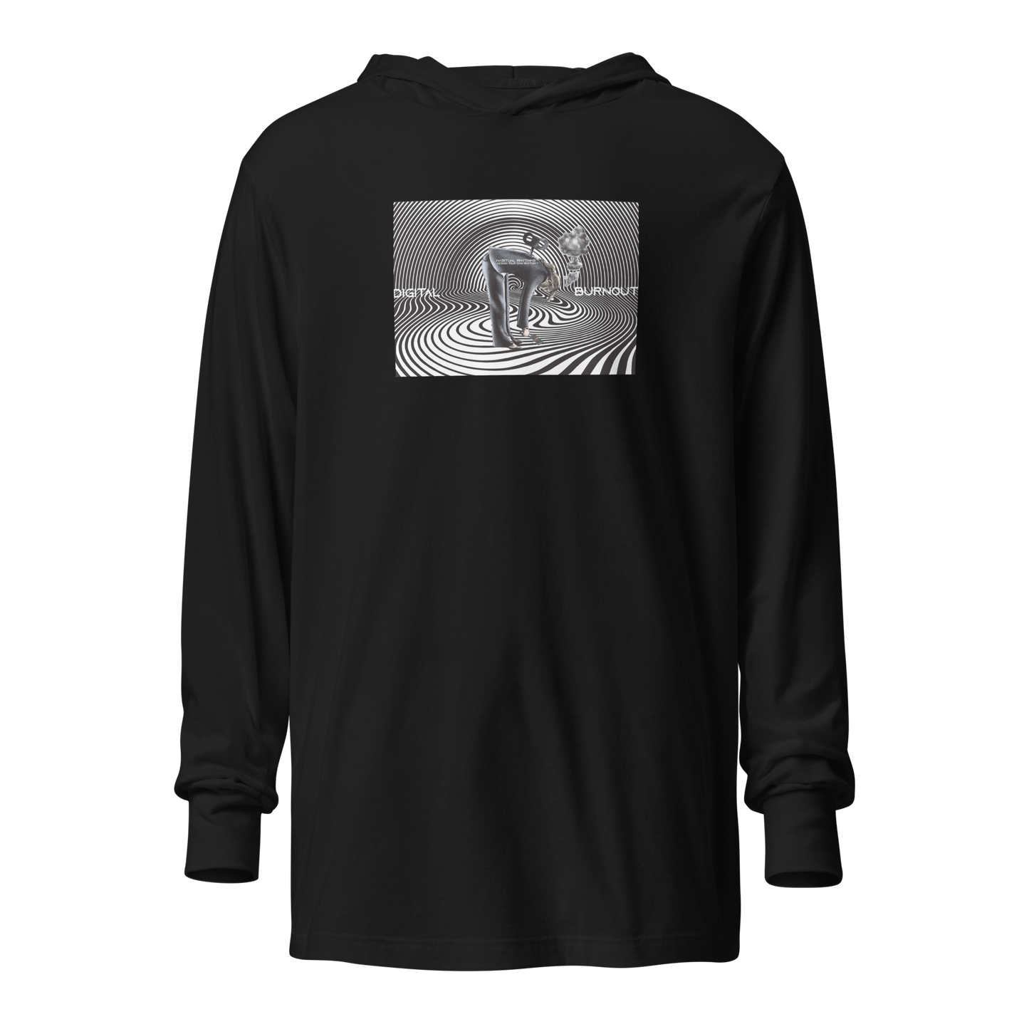 DIGITAL BURNOUT - HOODED LS TEE