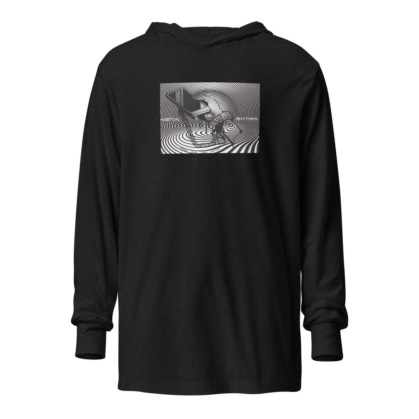 CELL BOUND - HOODED LS TEE