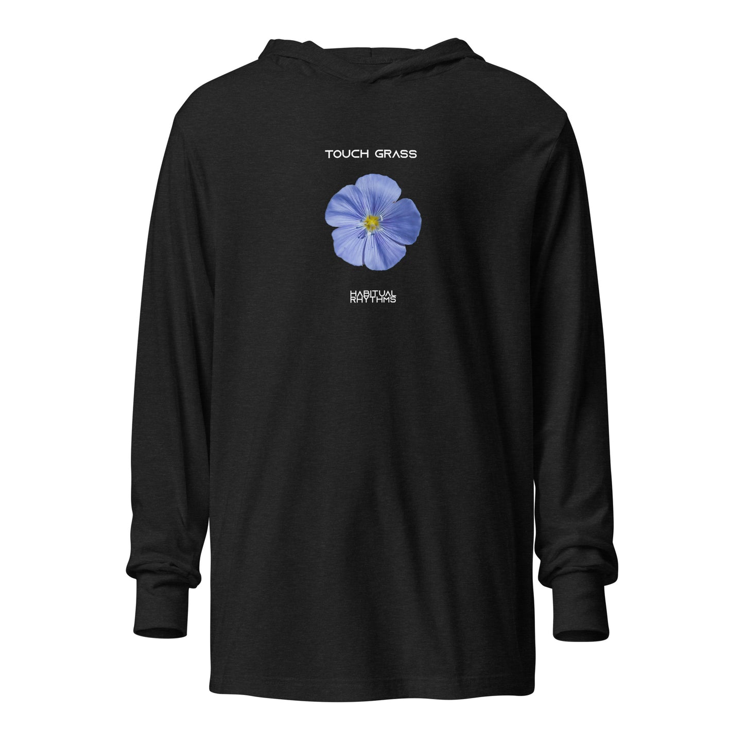 TOUCH GRASS - HOODED LS TEE
