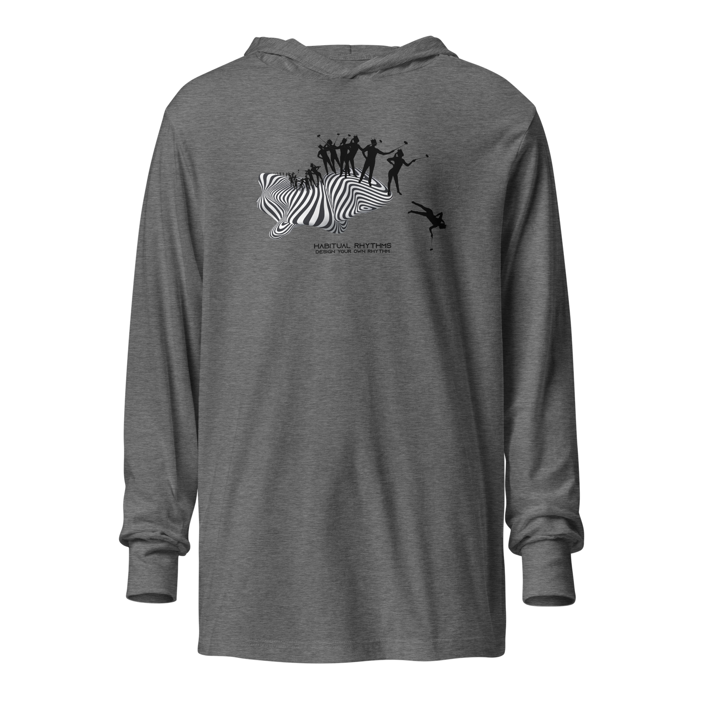 SELF ABSORBED FALLACY - HOODED LS TEE