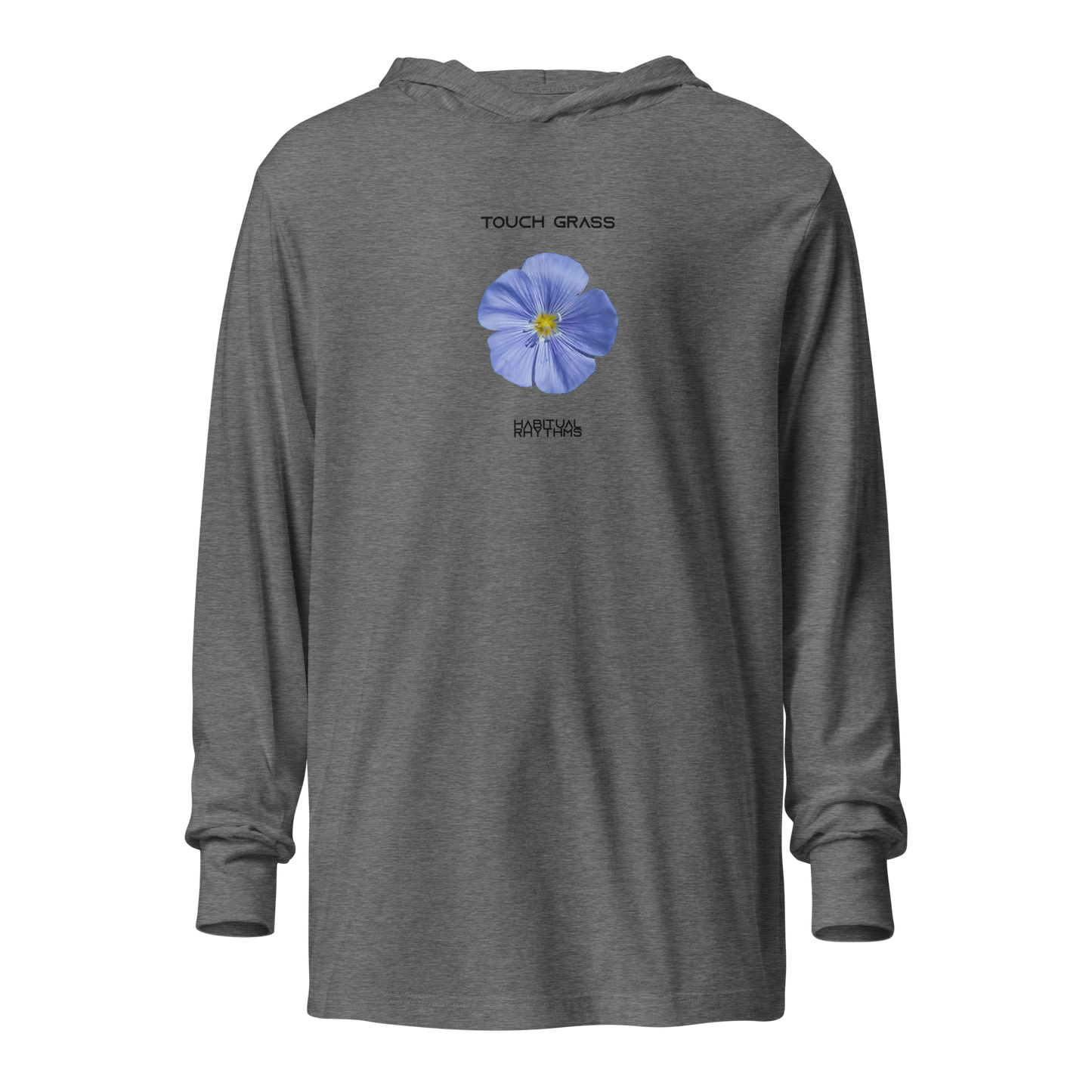 TOUCH GRASS - HOODED LS TEE