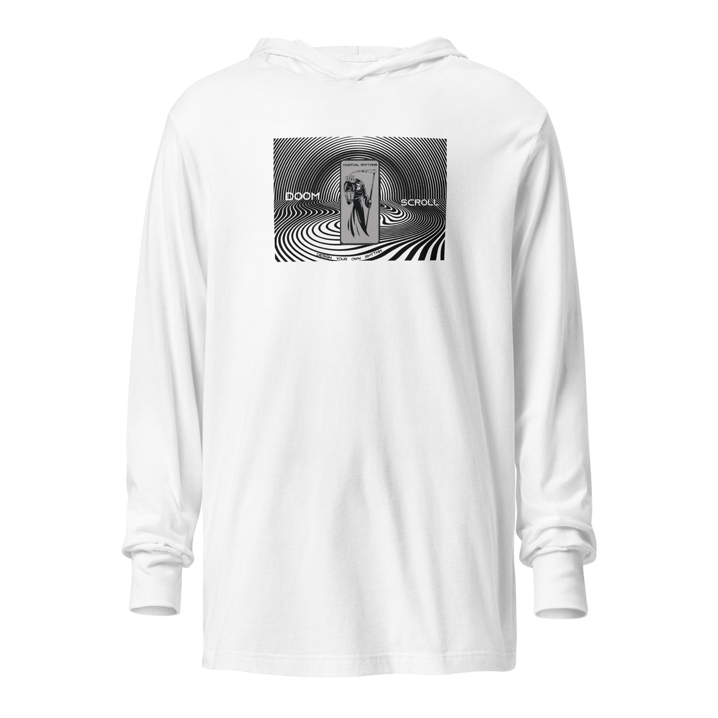 DOOM SCROLL - HOODED LS TEE