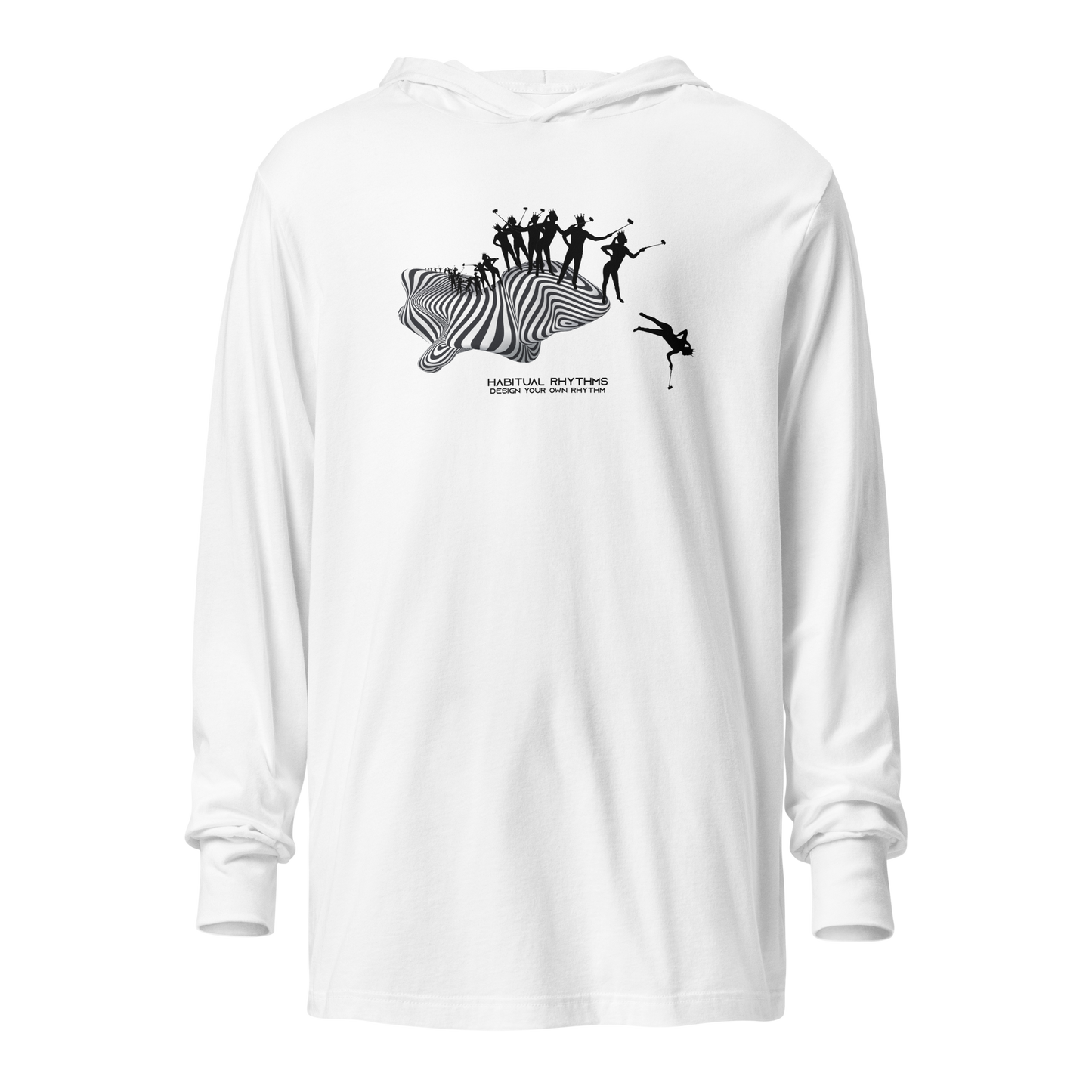 SELF ABSORBED FALLACY - HOODED LS TEE