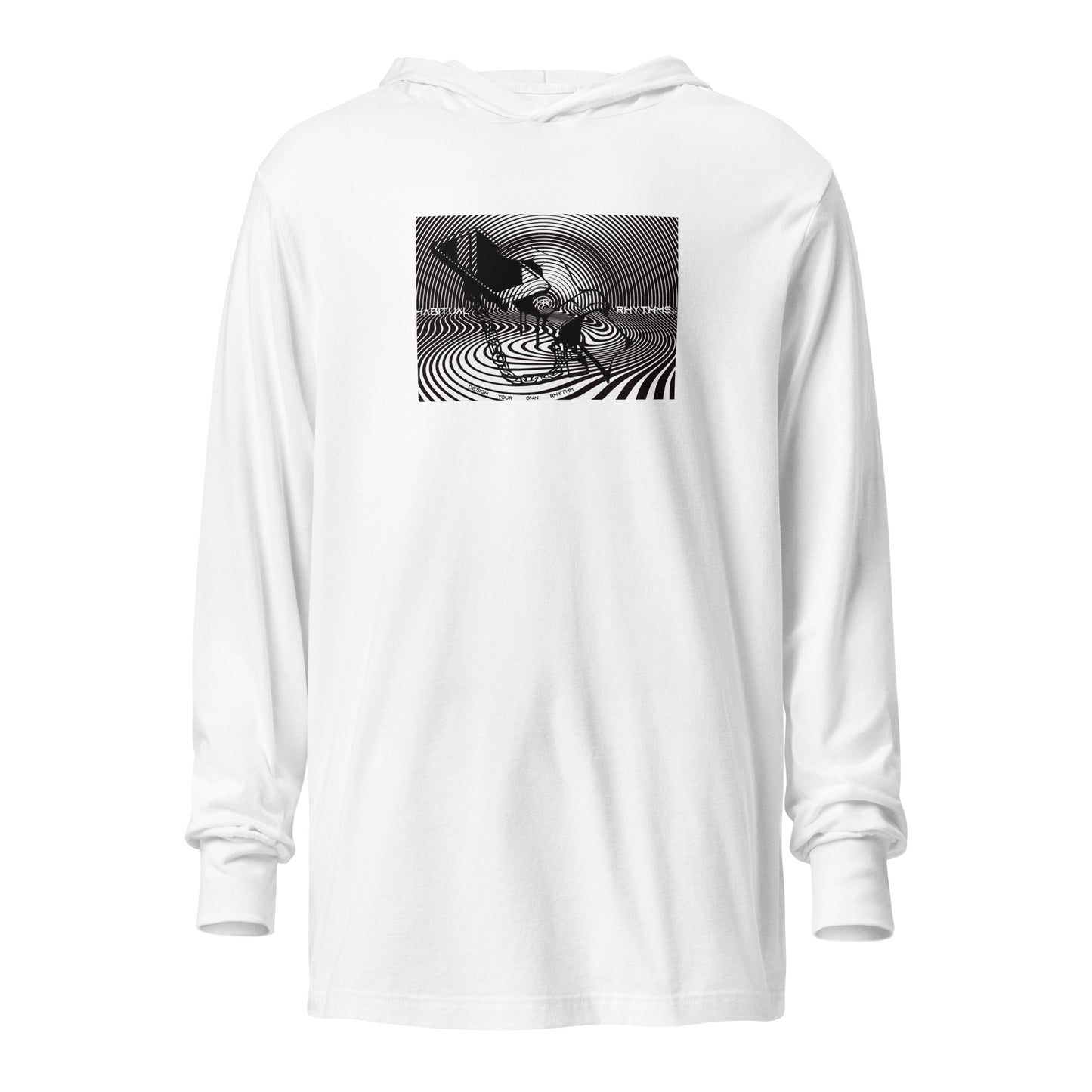 CELL BOUND - HOODED LS TEE