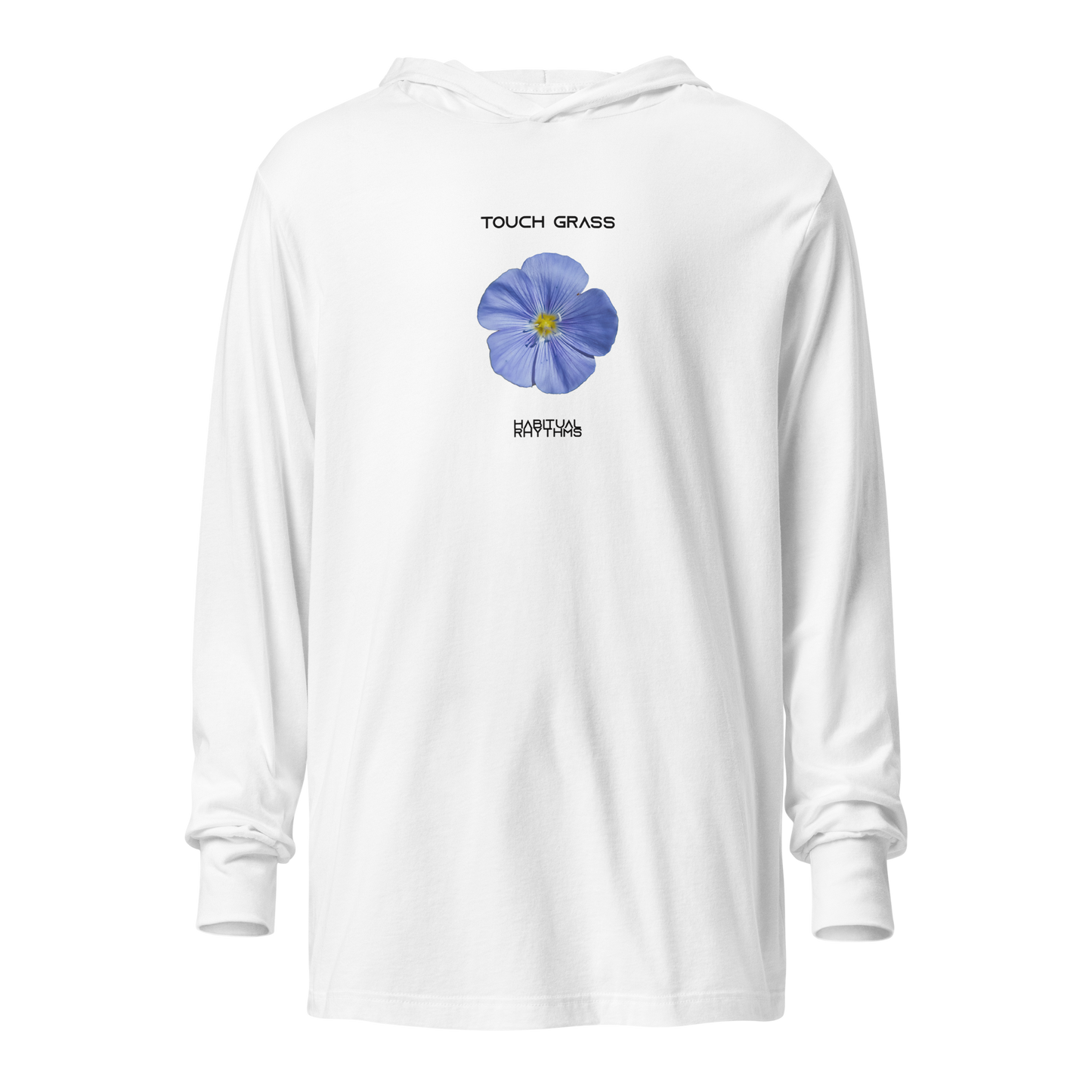 TOUCH GRASS - HOODED LS TEE