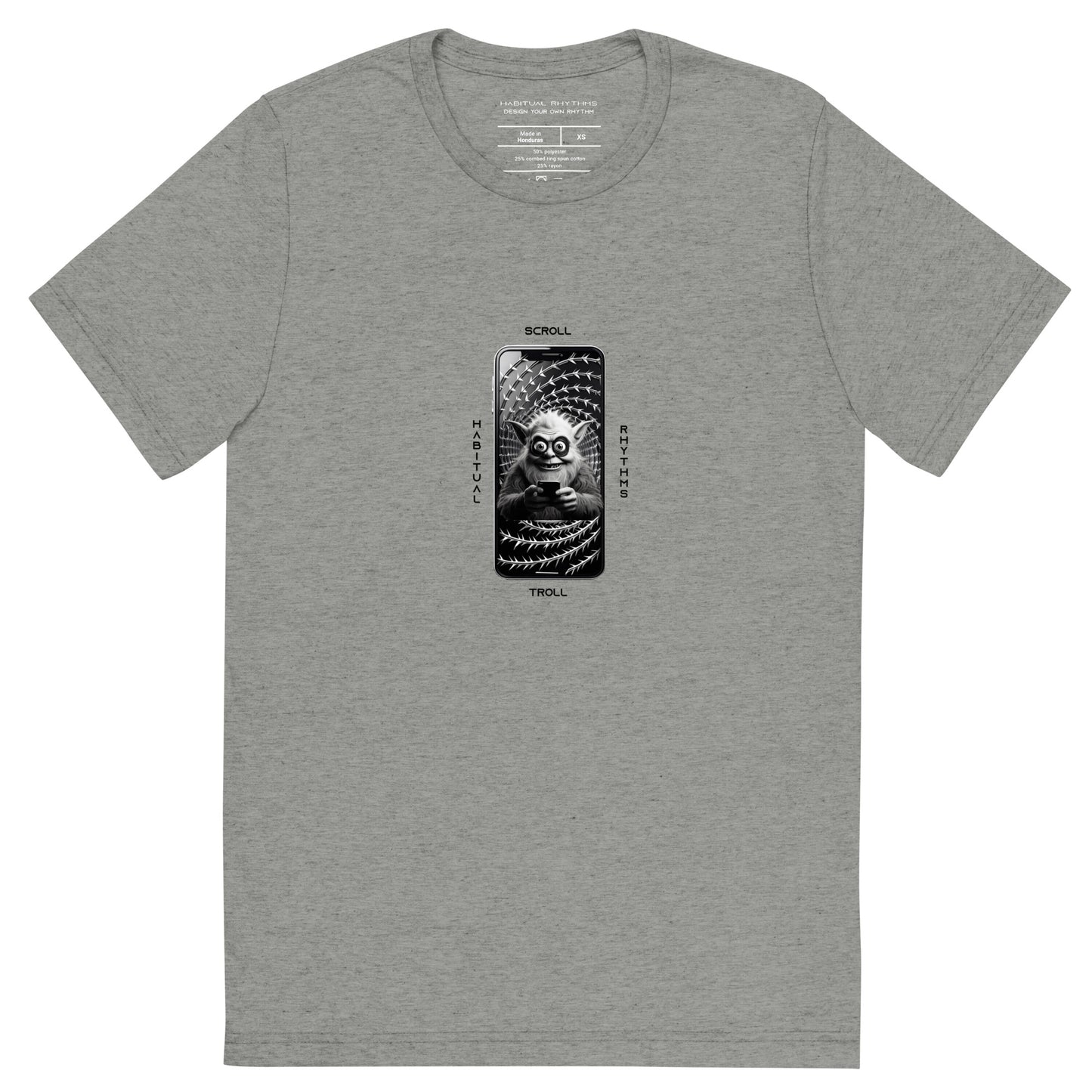 SCROLL TROLL - TRI BLEND TEE