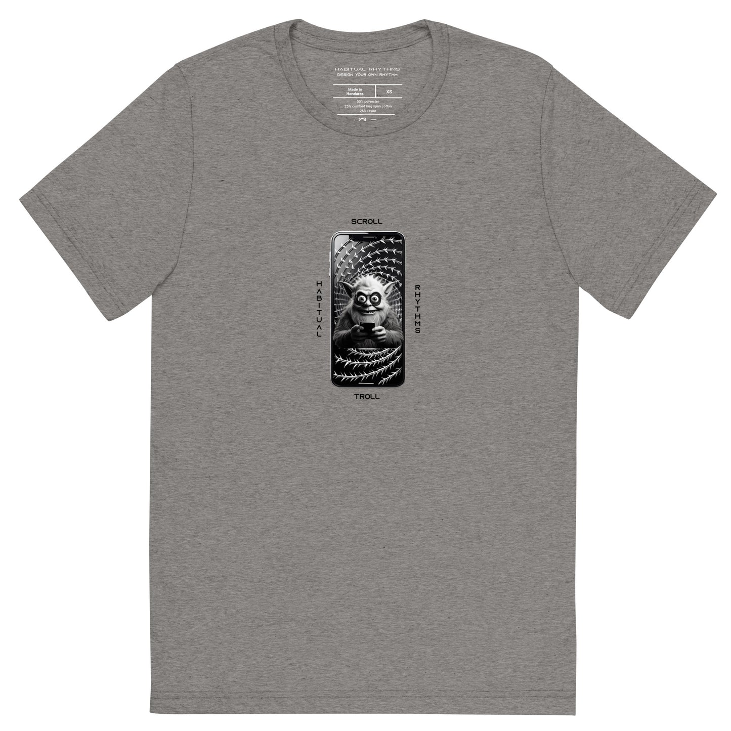 SCROLL TROLL - TRI BLEND TEE