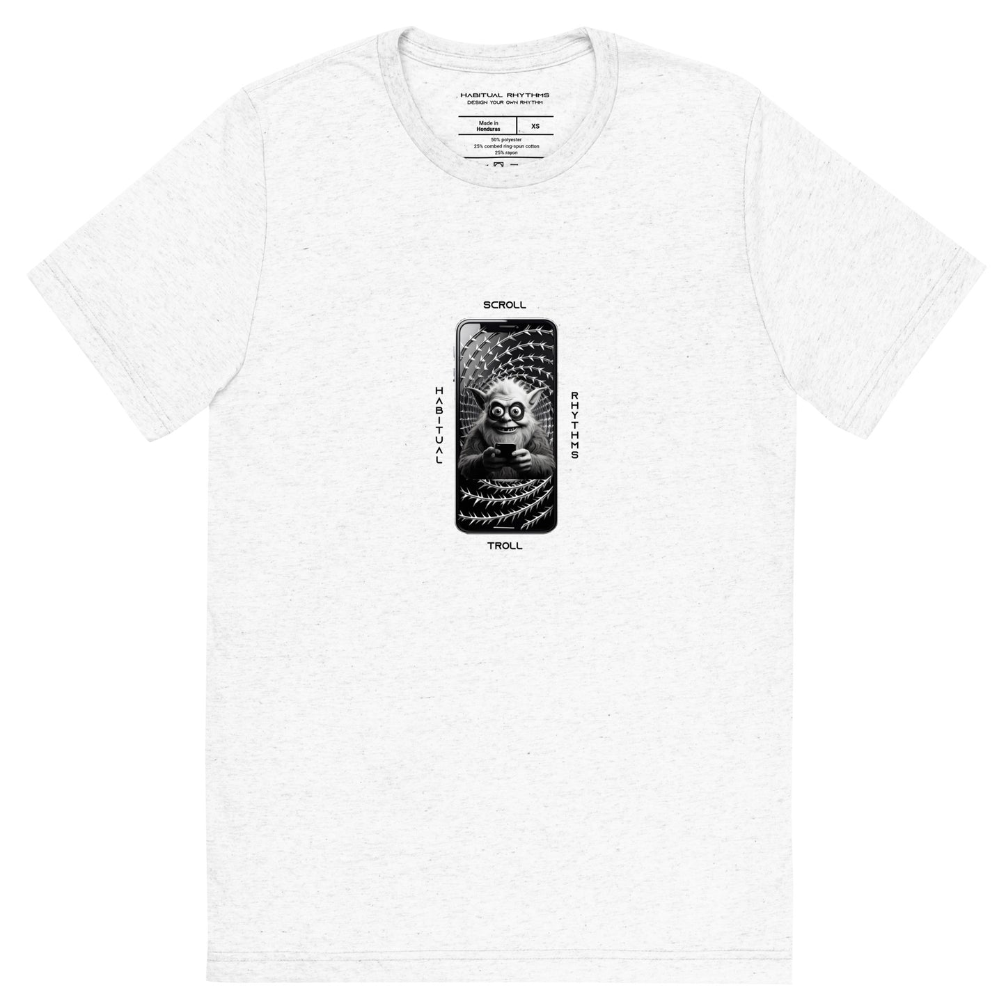 SCROLL TROLL - TRI BLEND TEE